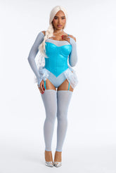 Icy Seductress Princess 5 Piece Costume Set