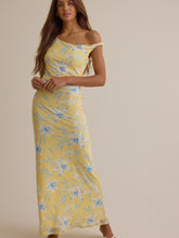 Zari Floral Ruched Maxi Dress
