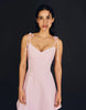 Bershka Mini Dress With Ribbon Straps In Pink