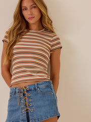 Kenna Lace Up Mini Skort