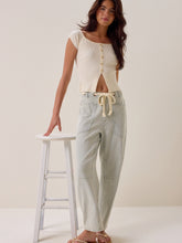 Laine Striped Barrel Jeans