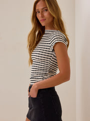 Revel Stripe Boatneck Top