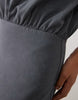Short Sleeve T-Shirt Maxi Dress In Charcoal