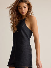 Wren Halter Denim Romper