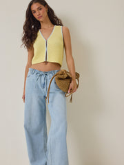 Kelia Contrast Stitch Vest