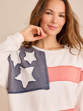 USA Flag Applique Pullover