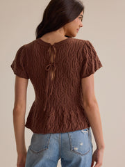 Lexie Pointelle Top
