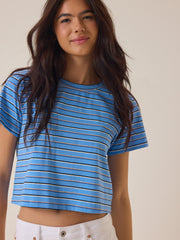 Willa Stripe Crop Tee