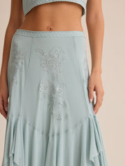 Carlin Ruffle Maxi Skirt
