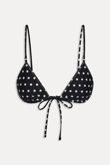 Elena Reversible Micro Bikini Top - Frost