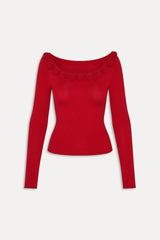 Rose Boat Neck Shirt - Heartstrings