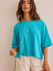 Sideline Snap Boxy Tee