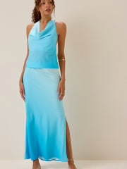 Rio Ombre Cowl Halter Top