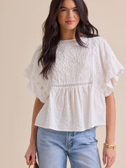 Amberlyn Embroidered Top