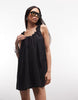 Collusion Swing Beach Dress In Black