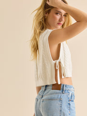 Marleen Side Tie Sweater Vest