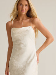 Olandria Satin Midi Dress