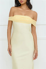 Daisy Darling Strapless Maxi Dress Yellow