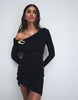 Cin Cin Motel Knitted Bandeau Mini Dress In Black