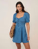 Nobody'S Child Denim Tulla Mini Denim Dress In Blue