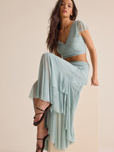 Carlin Ruffle Maxi Skirt