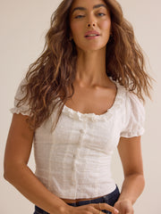 Erin Button Up Top