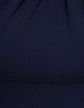 Goddiva Sculpting Stretch Jersey & Velvet Satin Cape Sleeve Halterneck Maxi Dress In Navy