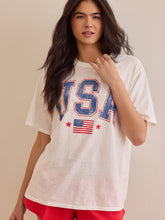USA Flag Oversized Tee