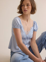 Alayla Lace Babydoll Top