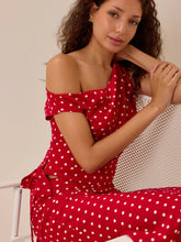 Jaycee Asymmetrical Dot Top