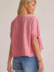Abigail Stripe Cropped Tee