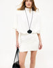Na-Kd Draped Jersey Mini Dress In Offwhite
