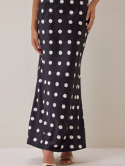 Nancie Polka Dot Maxi Skirt