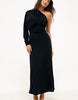 Na-Kd One Shoulder Maxi Dress In Black