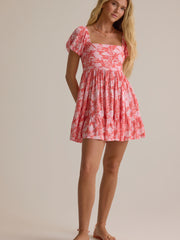Collie Puff Sleeve Mini Dress