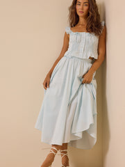 Matilda Stripe Button Front Tank