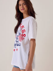 God Bless America Oversized Tee
