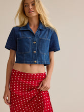 Eleanor Denim Button Up Top