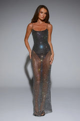 LUXE On Arrival Sheer Maxi Dress Black