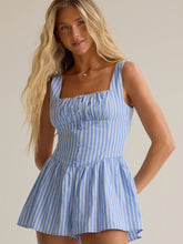 Nia Stripe Button Romper