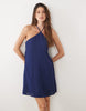 Mango Teen Halterneck Mini Dress In Navy