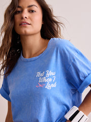 Text You When I Land Oversized Tee