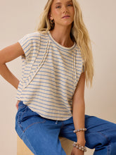 Cressida Stripe Rib Raglan Top