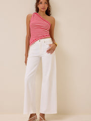 Sawyer One Shoulder Stripe Tank