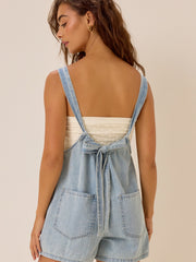 Riley Denim Halter Romper