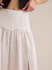 Frances Polka Dot Midi Skirt