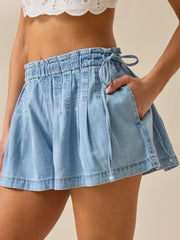 Leo Pleated High Waisted Shorts