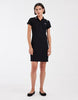 Fred Perry X Amy Winehouse Tipped Polo Dress In Black