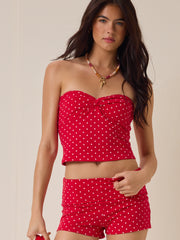 Ardyn Foldover Polka Dot Shorts