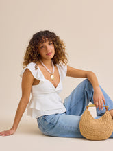 Loretta Twist Front Babydoll Top
